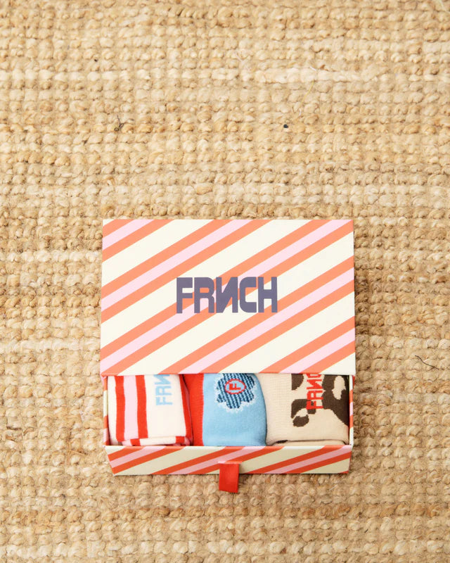 FRNCH Cornish Sock Pack Colour Pack Red