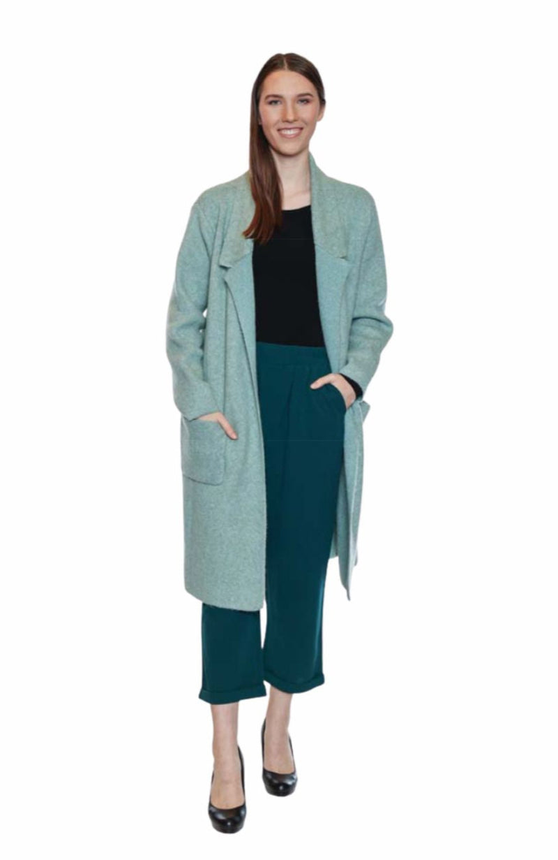 Papa Fashions Coat Sweater Mint Green