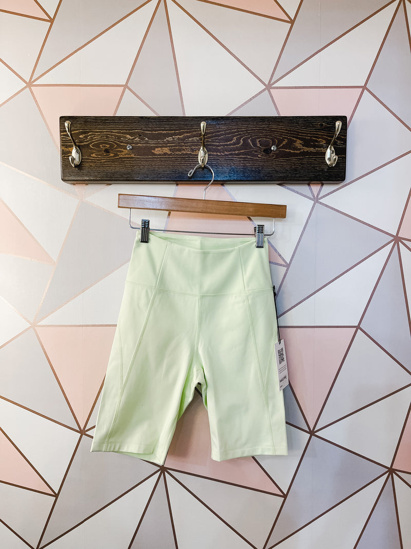 Girlfriend Collective Hi Rise Bike Short Green Tea