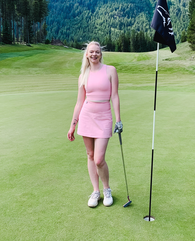 Girlfriend Collective Sport Skort Candy Pink