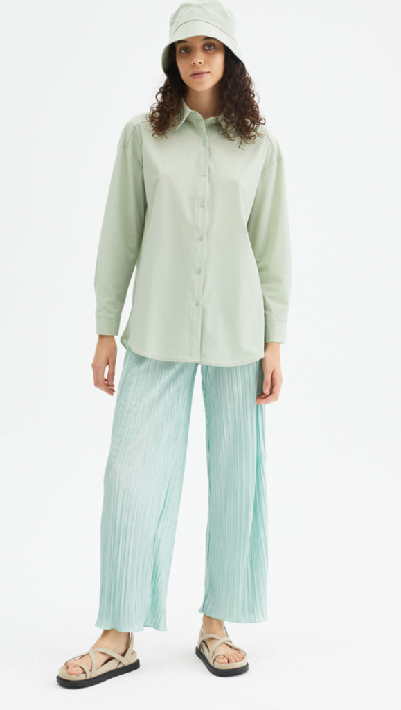 Compania Fantastica Pleat Pant Baby Blue