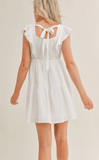 Sage The Label Marisol Mini Dress Off White