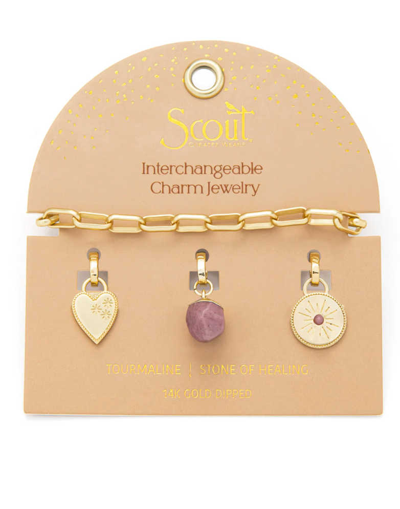 Scout Interchangeable Charm Bracelet Tourmaline Gold
