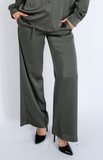RD Style Merry Drawstring Pull On Pants Ivy Green