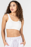 Cest Moi Ribbed Bralette In Ivory