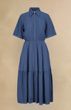 Marigold Sissi Dress In Blue