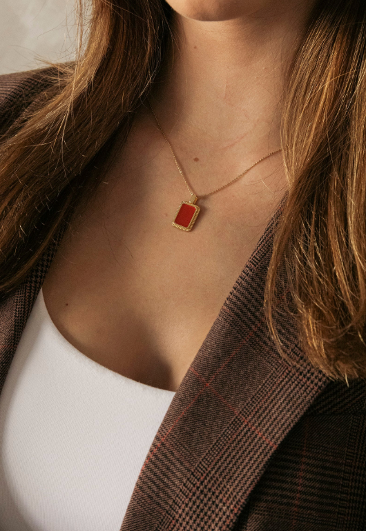 Kali & Sun Eleanor Necklace Carnelion