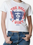Girl Dangerous The Hell I Wont Classic Tee Vintage White