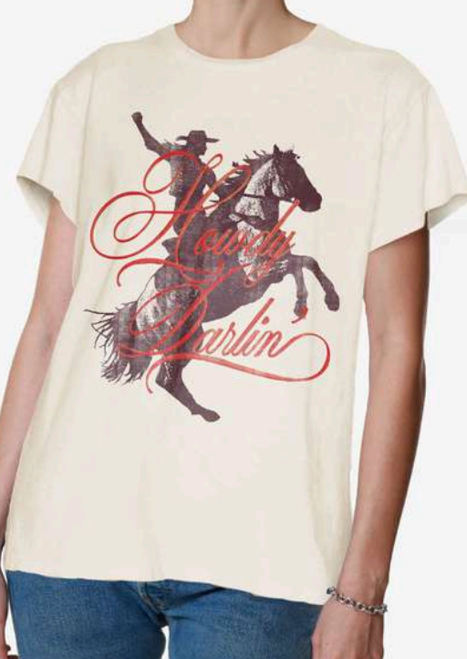 Girl Dangerous Howdy Darlin Vintage Tee Natural