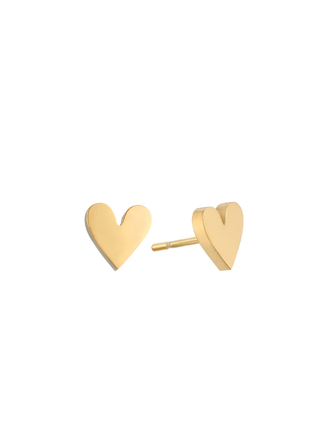 Zoe Jewelry Heart Studs