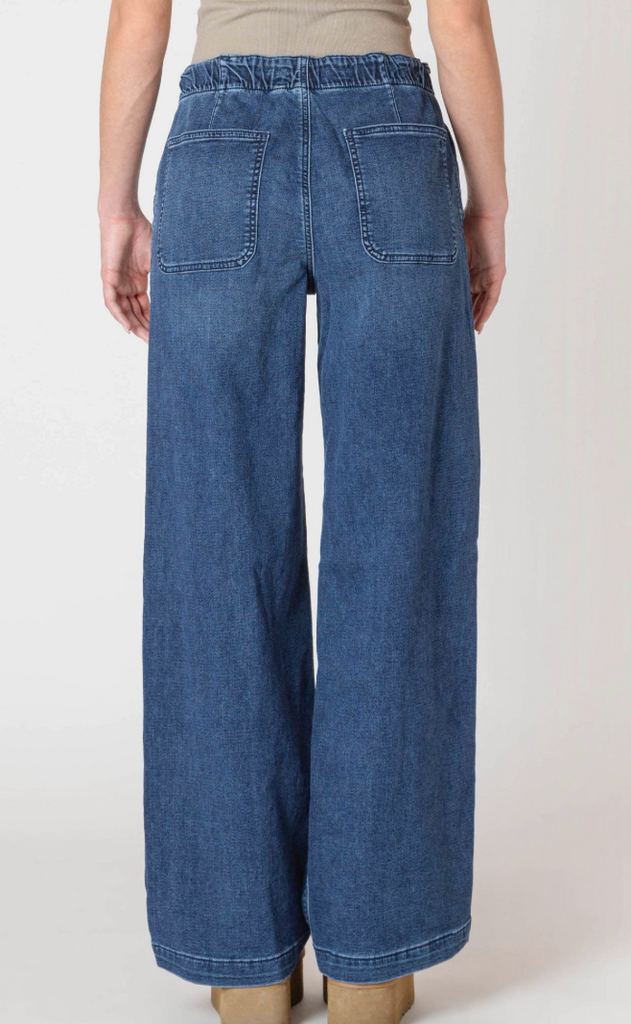 Room 34 Wide Leg Denim Pant Dark Wash