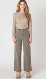 Room 34 Straight Leg Pant Army Green
