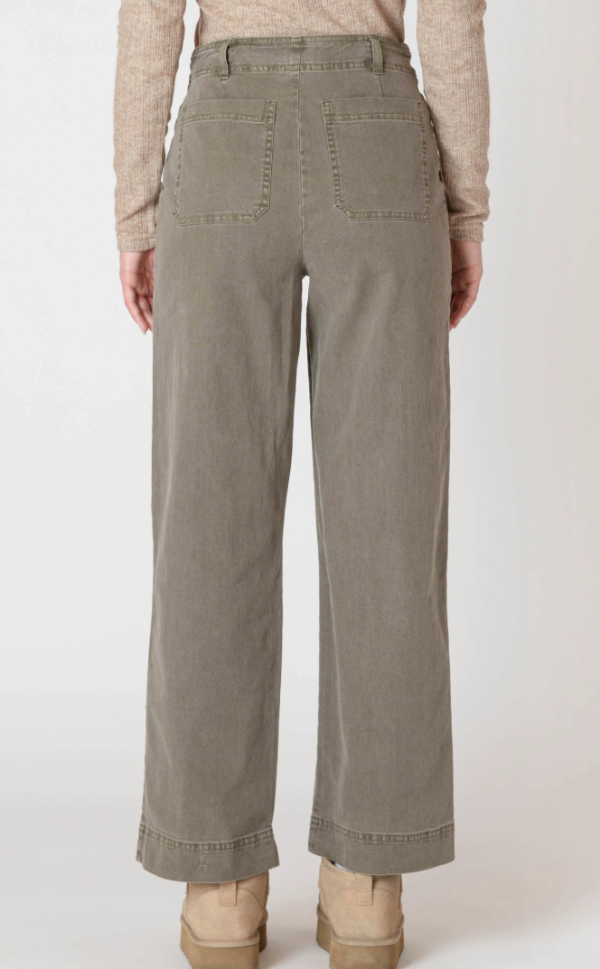 Room 34 Straight Leg Pant Army Green