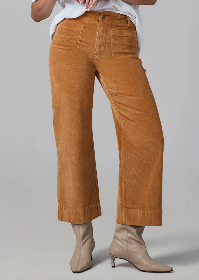 Lola Jeans Colette High Rise Wide Leg Cord Suncloud