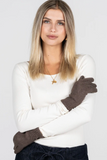 Cest Moi Casual Womens Gloves Heather Brown