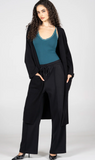 Cest Moi Long Knit Cardigan Black