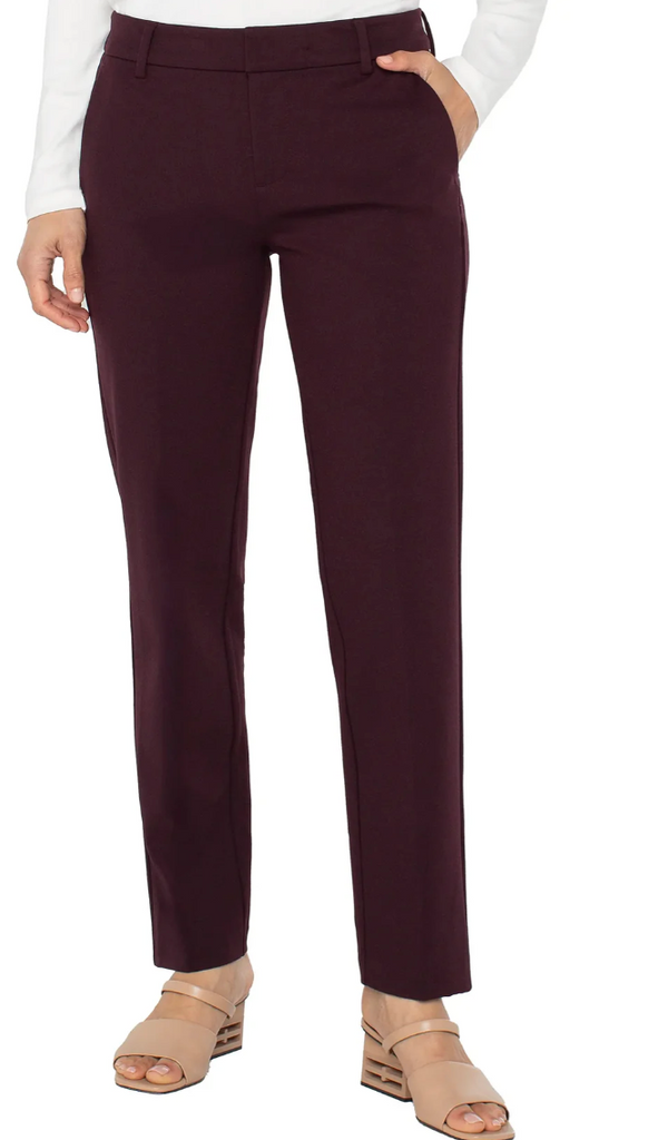Liverpool Kelsey Trouser Dark Plum