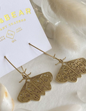 Pika & Bear I Love Lamp Drop Earrings Gold
