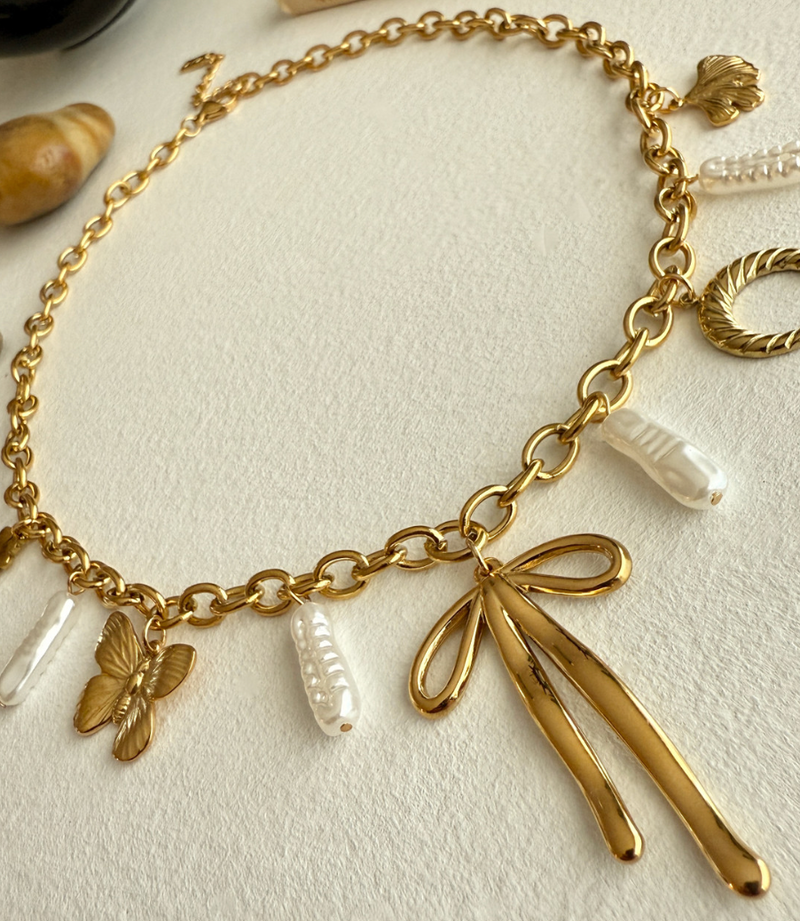 Pika & Bear Zooey Charm Necklace Gold