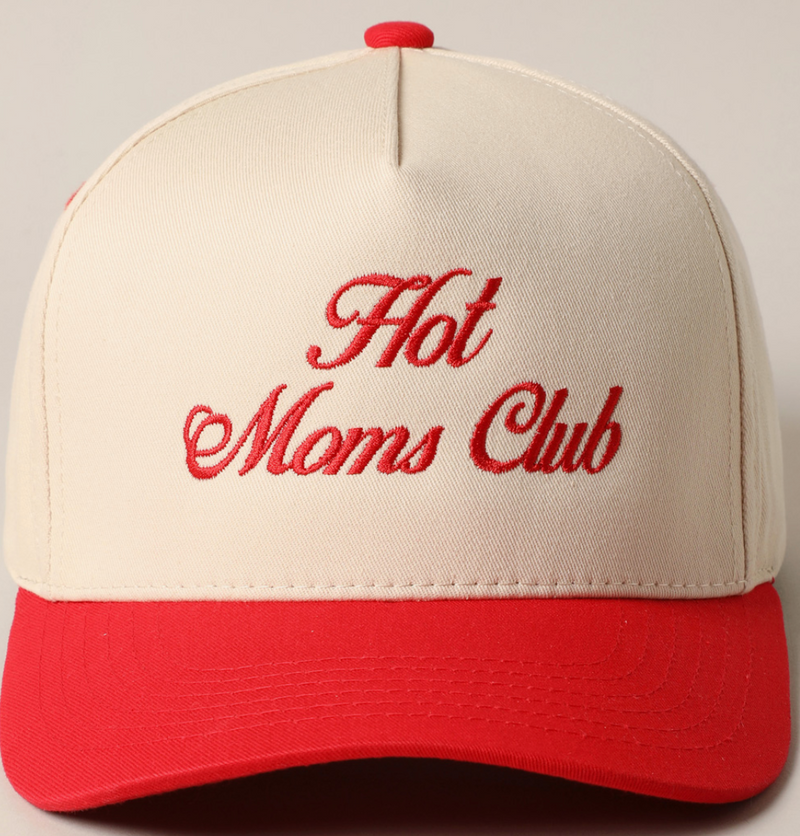 Fashion City Hot Moms Club Cap Red