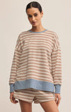 Z Supply Layer Up Stripe Sweater Evening Sand