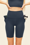Girlfriend Collective Hi Rise Pocket Bike Short Midnight