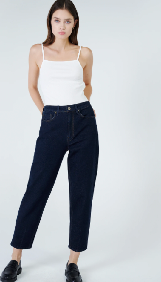 Express Size 2 Mid Rise Raw Hem Pieced Original Girlfriend Jeans women's  crop