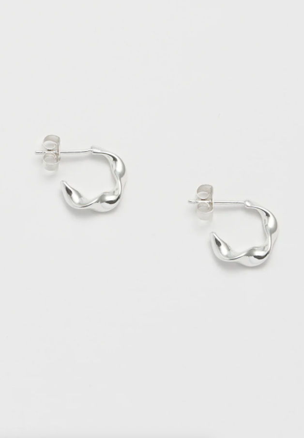 Estella Bartlett Twist Hoop Silver