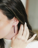 Femme Faire Clay Twist Hoop Earrings Hibiscus