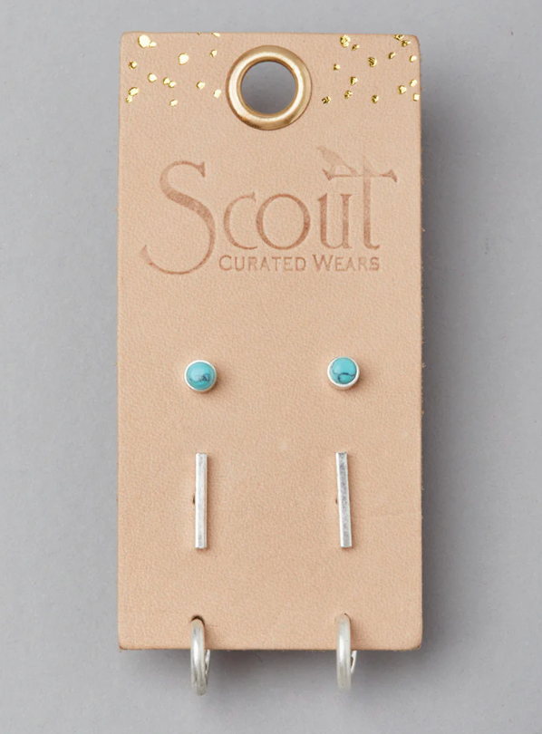 Scout Scarlett Stud Trio Silver