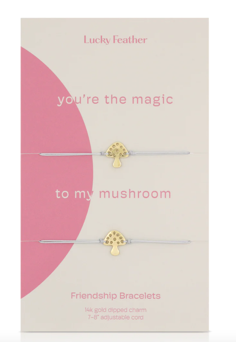 Lucky Feather Friendship Bracelet Magic To My Mushroom