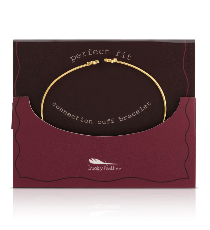 Lucky Feather Connection Cuff Puzzle Piece