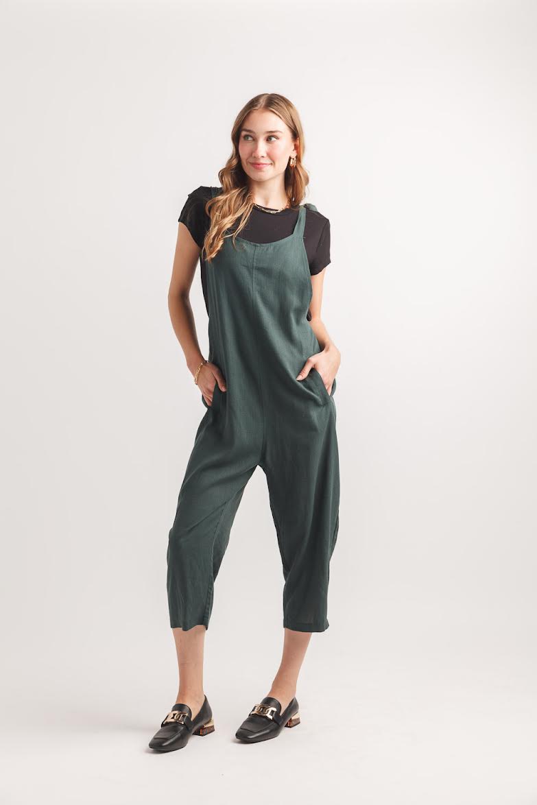 Papillon Ajustable Jumpsuit In Green