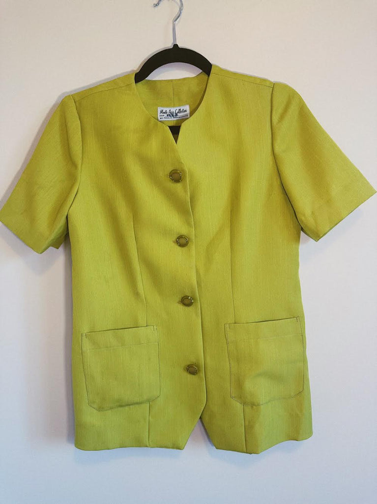 Sneezeweed Vintage Lime Button Down