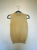 Sneezeweed Yellow Mock Neck Vest