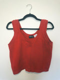 Sneezeweed Red Knit Tank