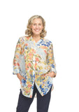 Papillon Floral Print Tunic Blue