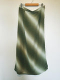 Sneezeweed Print Green Maxi Skirt