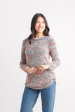 Papillon Popcorn Knit Pullover Multi