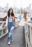 Papillon Denim Patchwork Jumpsuit