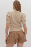 Entro Multi Bow Pullover Sand