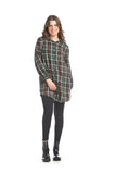 Papillon Plaid Dress Olive