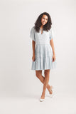 Papillon Tiered Dress Light Blue