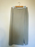 Sneezeweed Beige Maxi Skirt With Slit