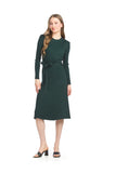 Papillon Flare Sweater Dress Green