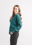 Papillon Marled Pullover Teal