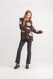 Papillon Daisy Pullover In Chocolate