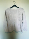 Sneezeweed Floral Embroidered Sweater Pale Pink