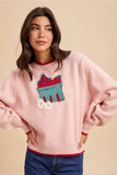 In Loom Strawberry Carton Pullover Blush