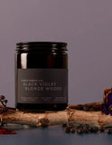 James Street Candle Co Black Violet + Blonde Woods